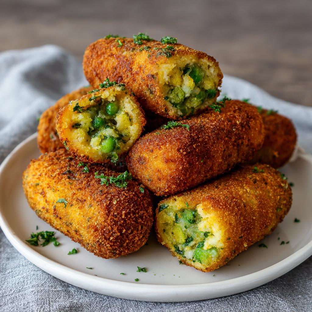 Groene Groenten en Kaas Kroketten - detail 1