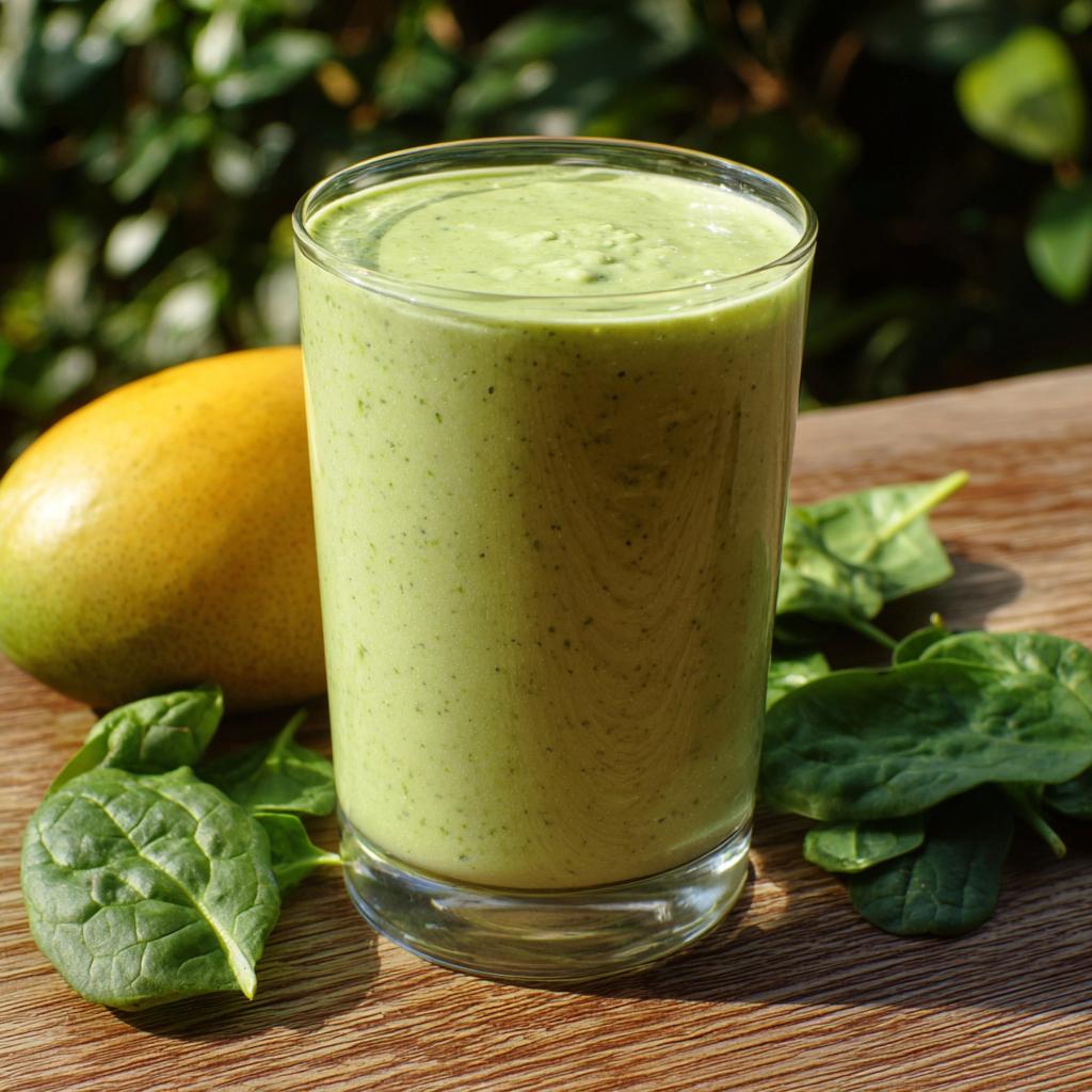 Spinazie Avocado Smoothie met Banaan en Mango: Probeer het nu! - detail 1