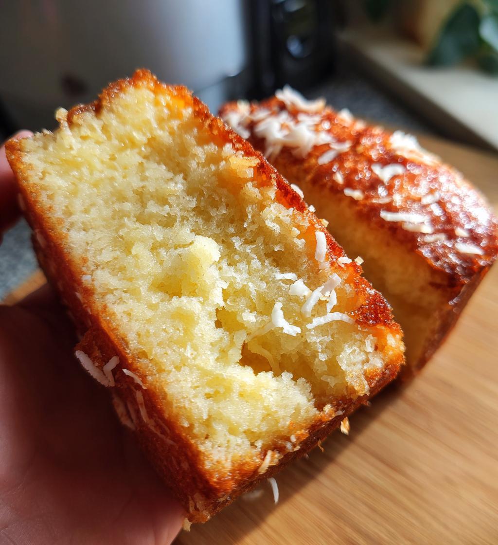 coconut mochi cake - detail 1