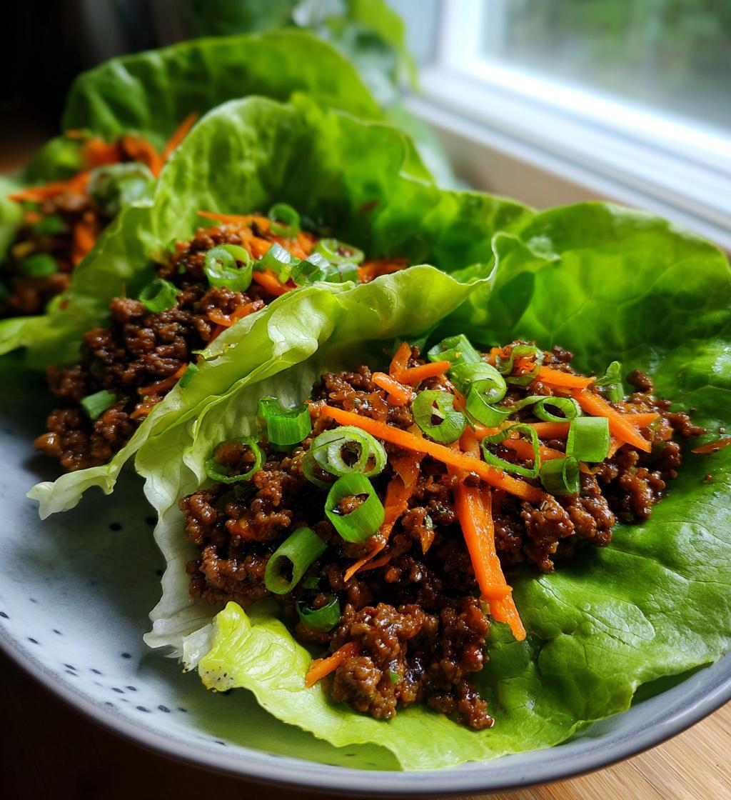 ground beef lettuce wraps 2 - detail 1