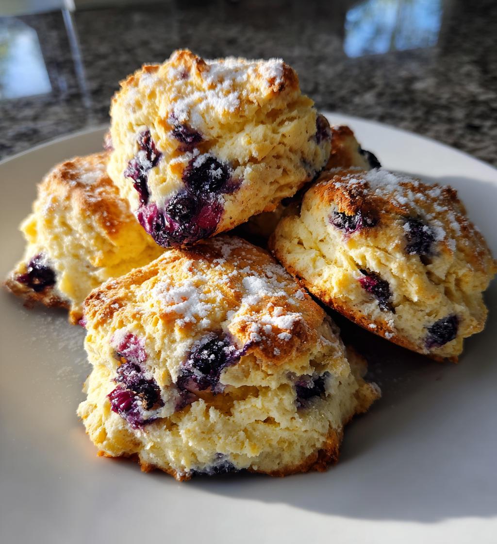sweet blueberry biscuits