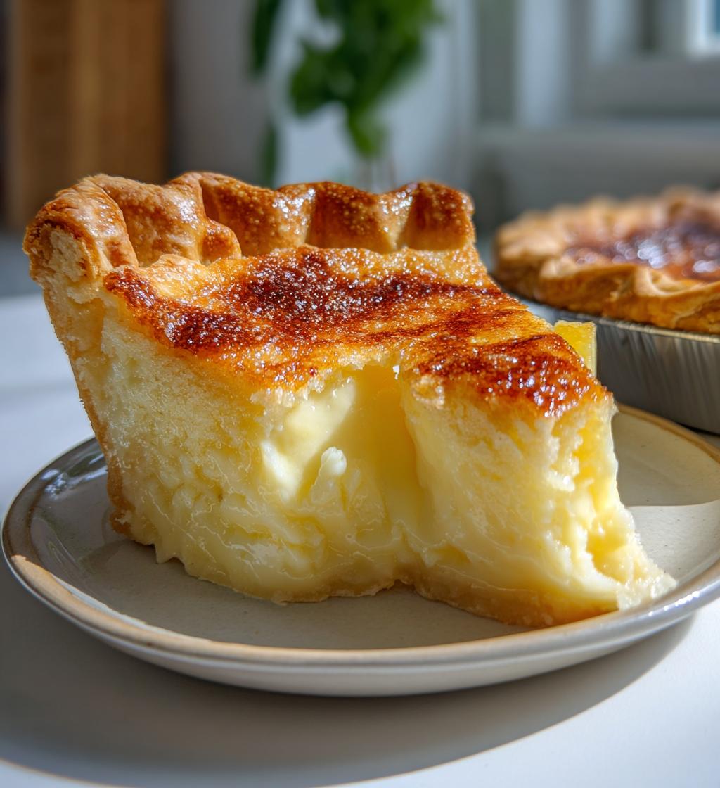 the old fashioned custard pie