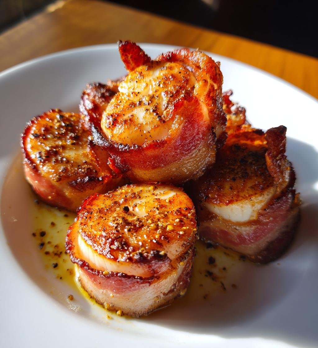 bacon wrapped scallops