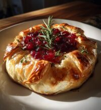 baked brie in puff pastry
