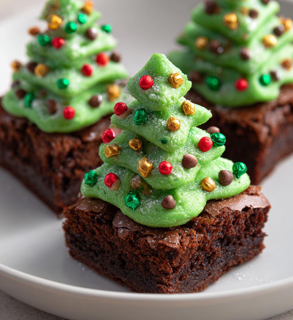 brownie christmas tree