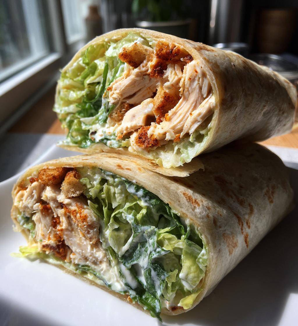 chicken ceasar wrap