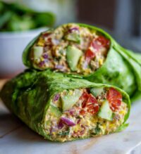 chickpea salad wrap
