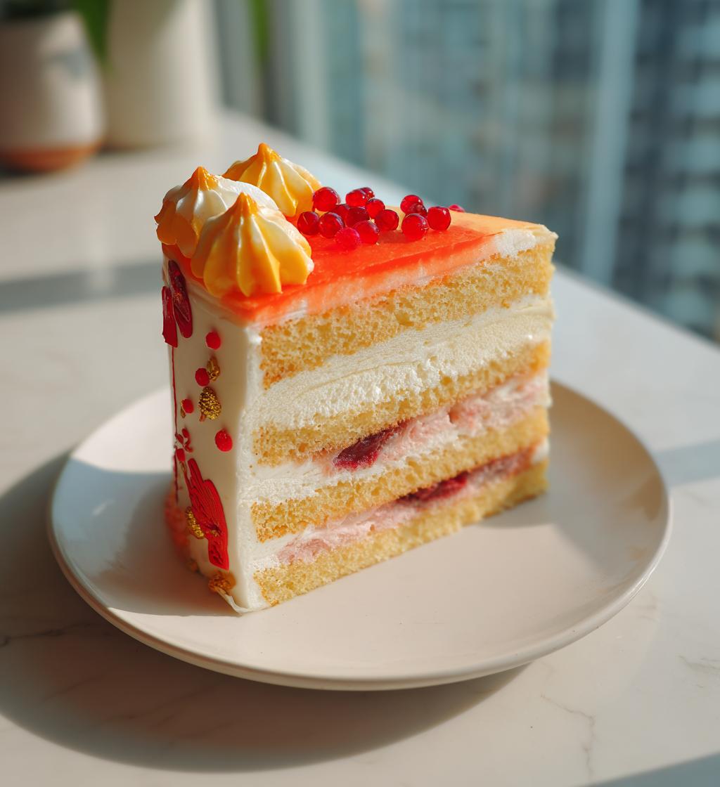 chinese new year themed cake