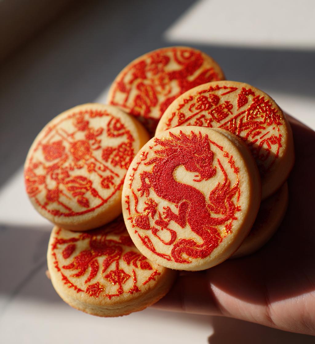 chinese new year themed cookies