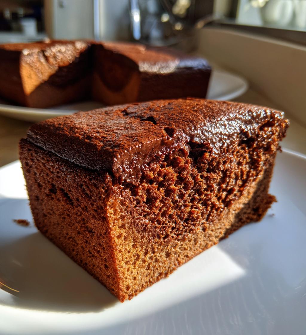 chocolate castella cake