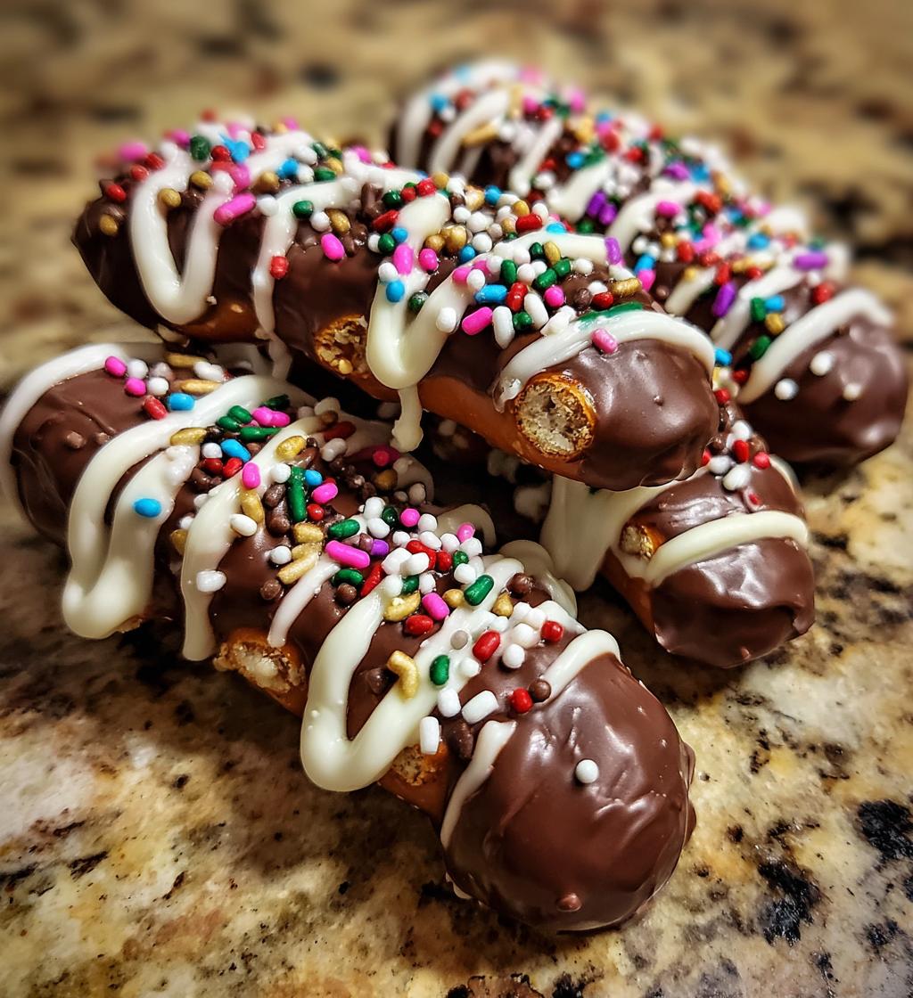 chocolate covered pretzels christmas