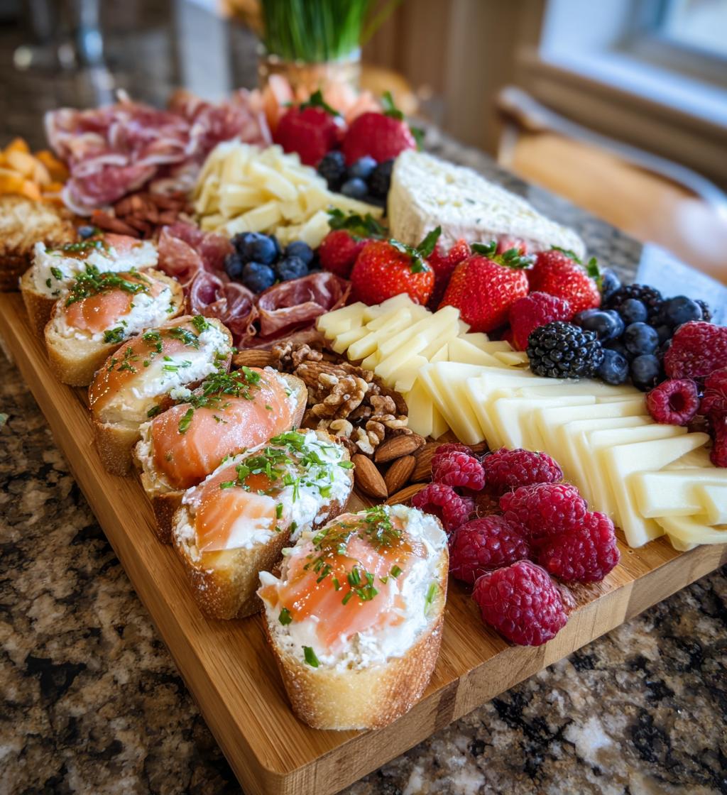 christmas breakfast charcuterie board