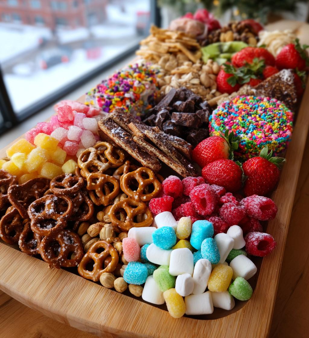 christmas candy charcuterie board