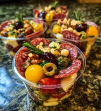 christmas charcuterie cups