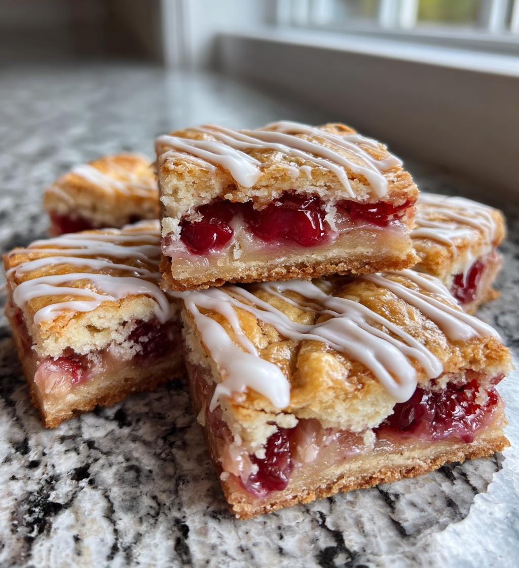 christmas cherry bars