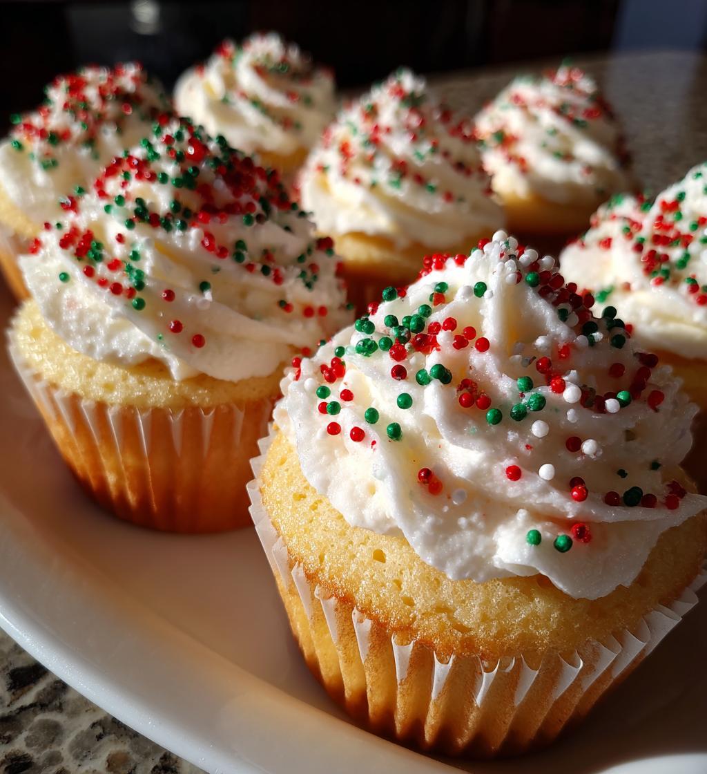 christmas cupcake cake