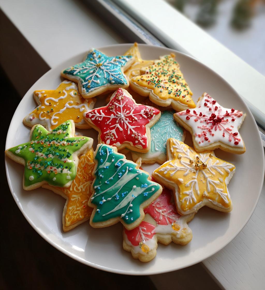 christmas decorated cookies