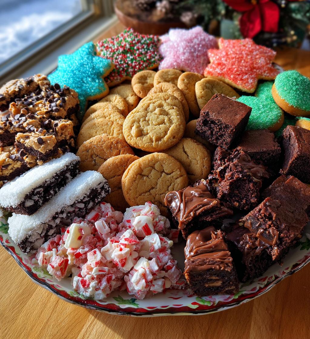 christmas dessert platter