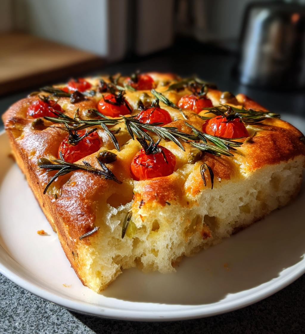 christmas focaccia bread