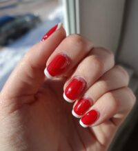 christmas french tip