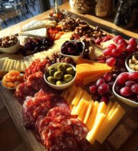 christmas meat and cheese board