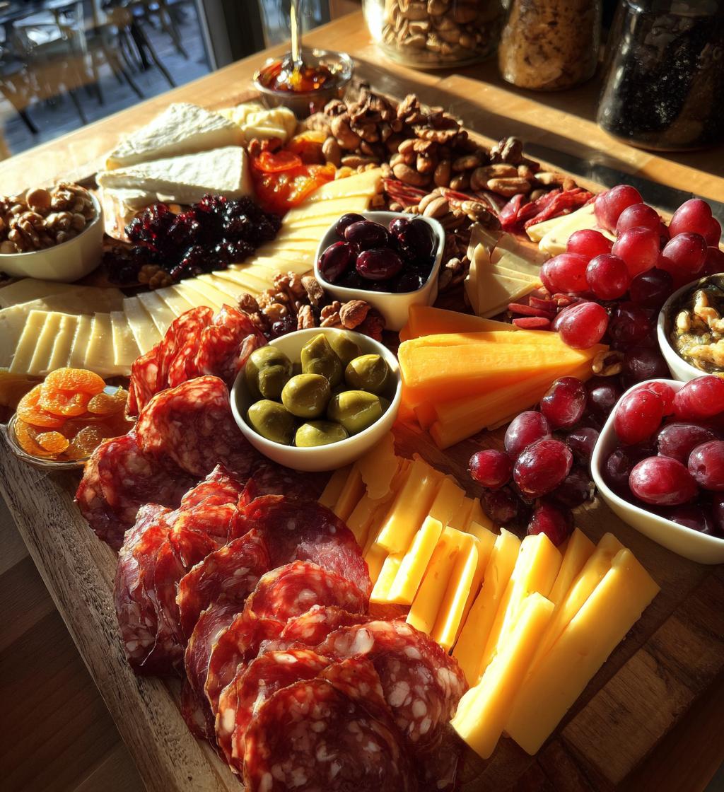 christmas meat and cheese board