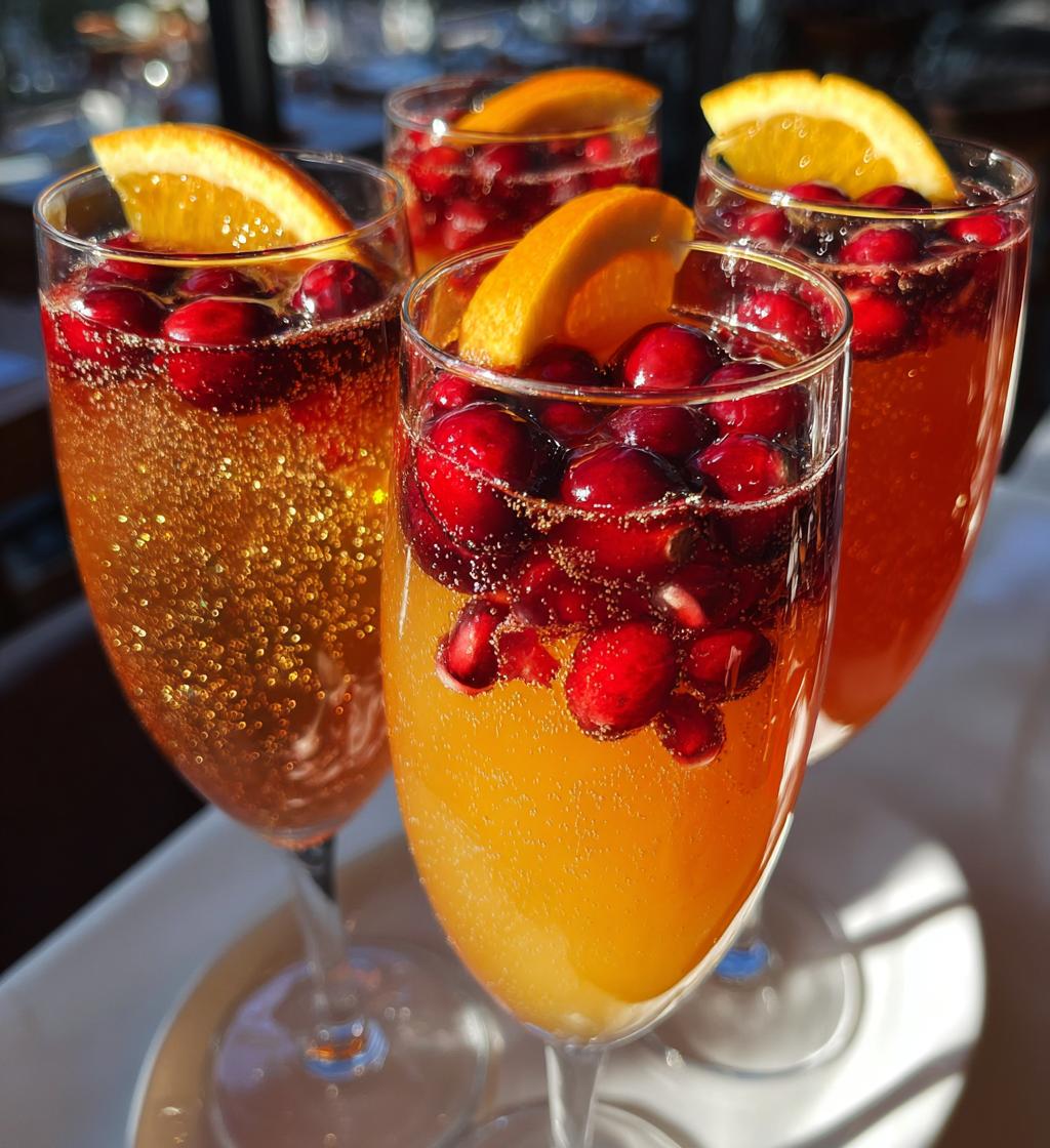 christmas mimosa bar