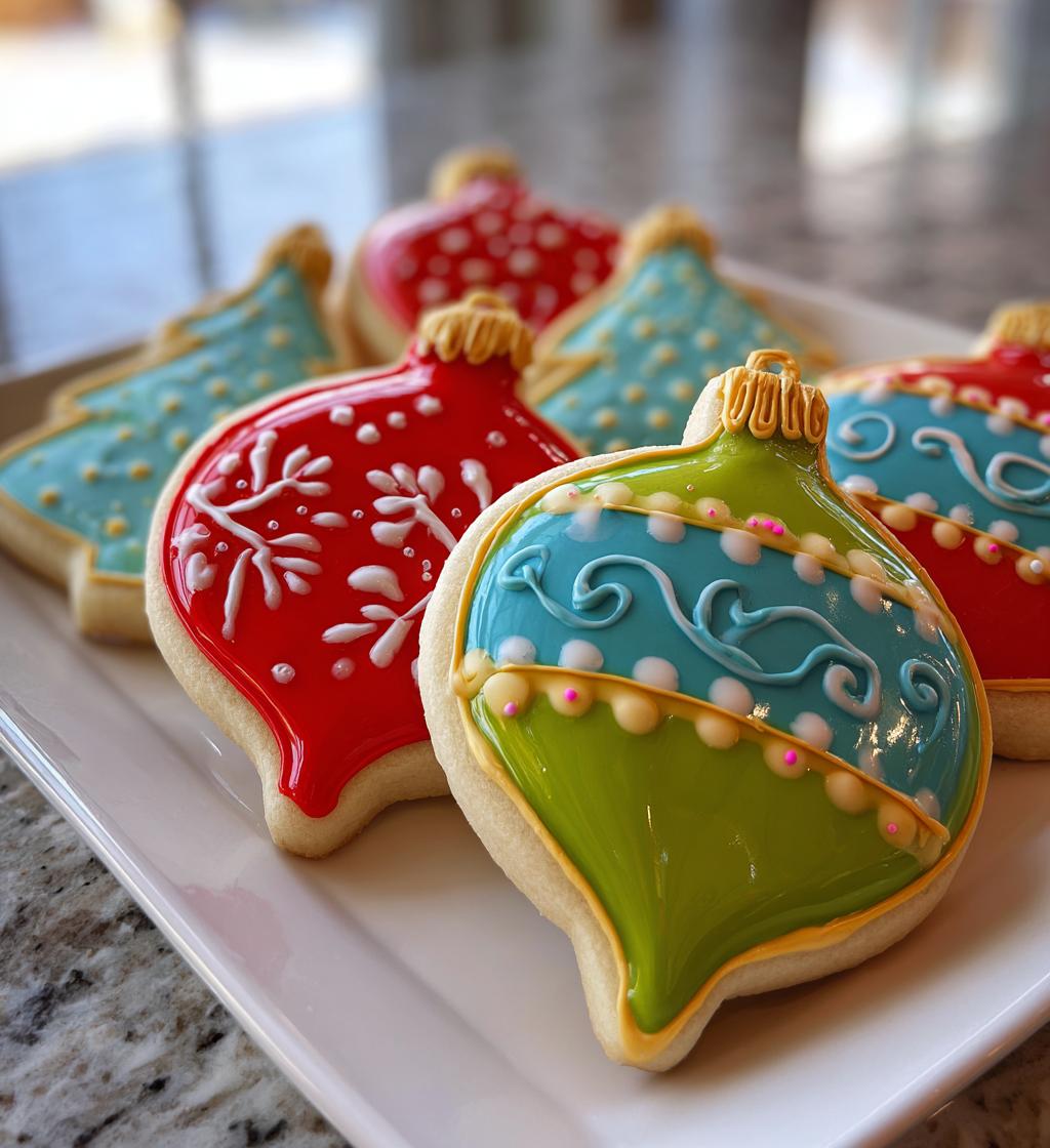 christmas ornament cookies