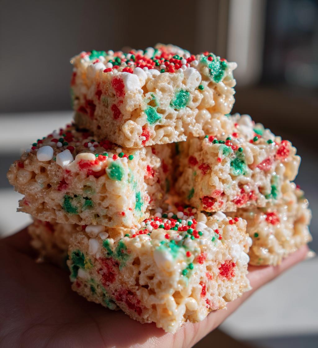 christmas rice crispy treats