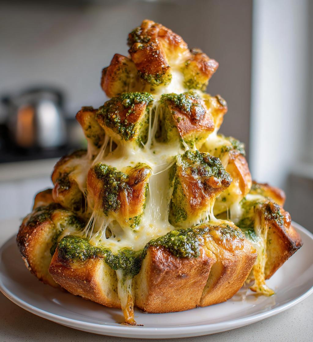christmas tree bread pull apart