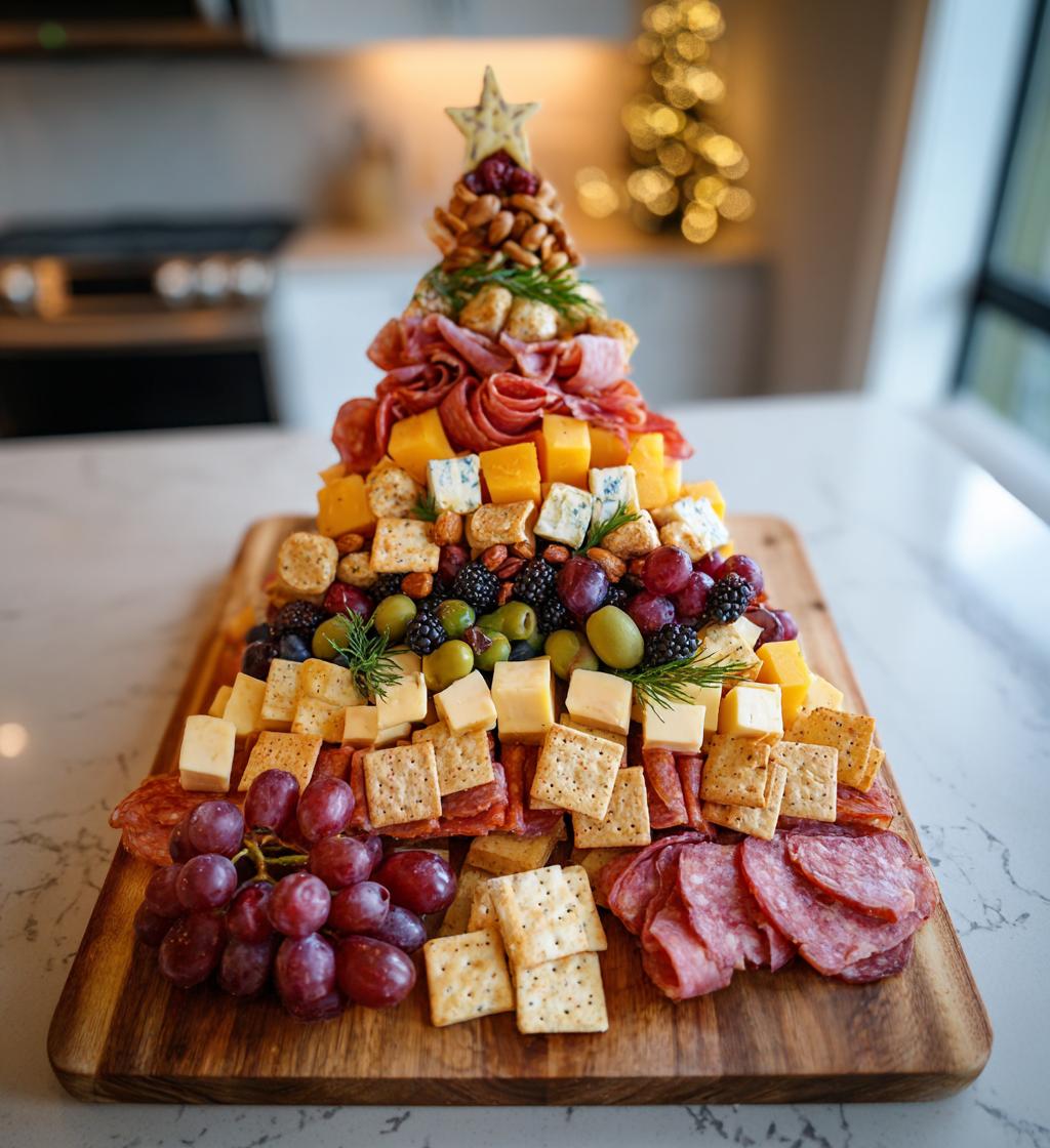 christmas tree charcuterie board