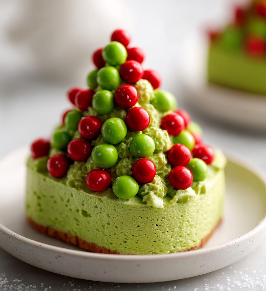 christmas tree cheesecake