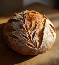 christmas tree sourdough scoring