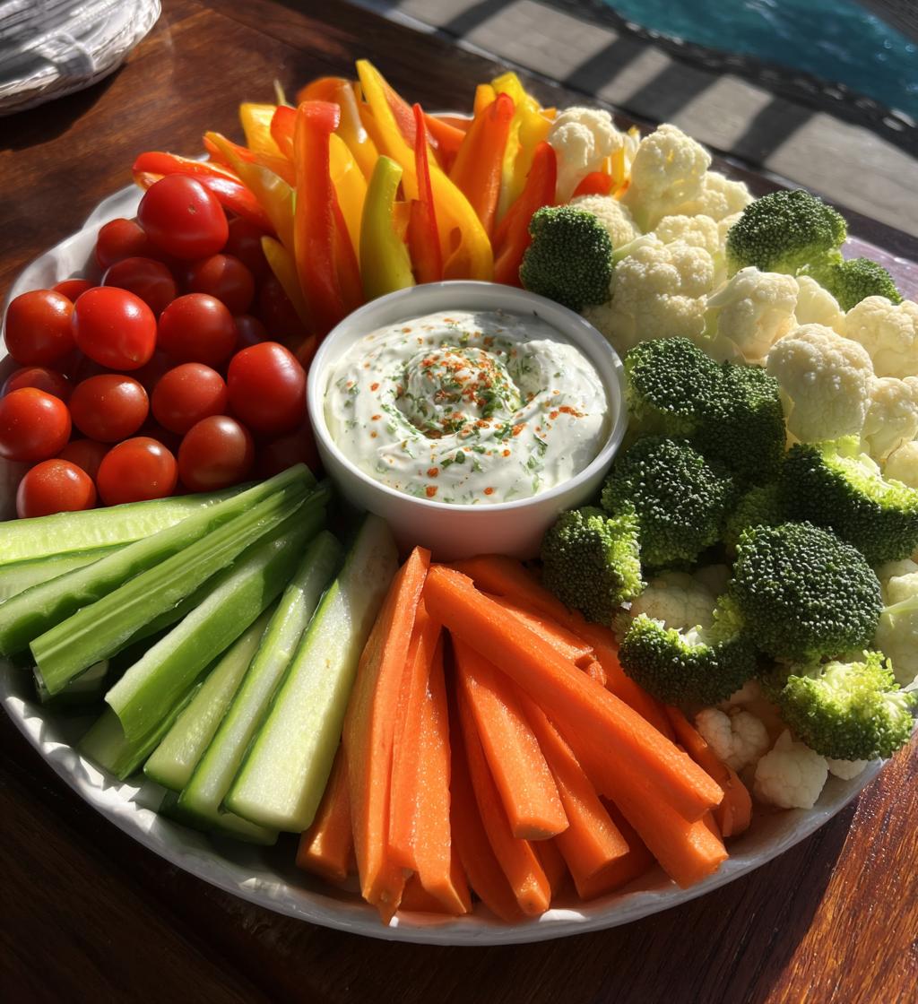 christmas veggie platter