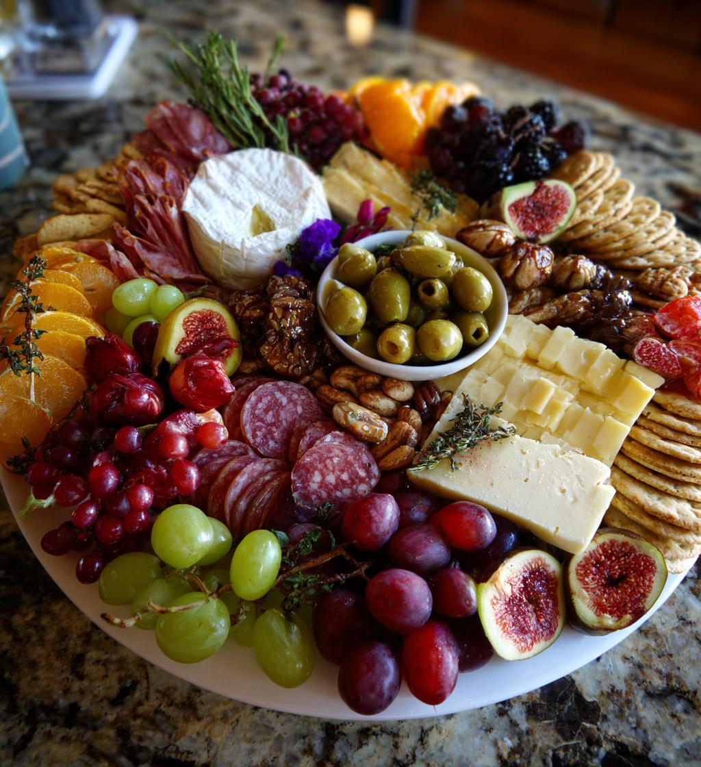 christmas wreath charcuterie board