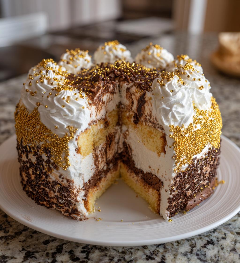 clock cake new years eve