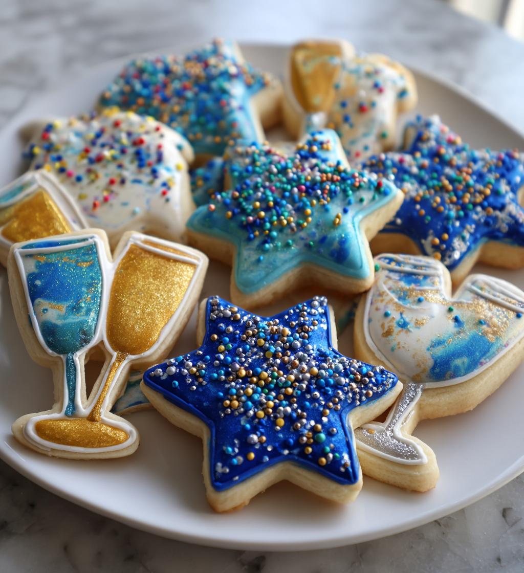 cookie decorating new years