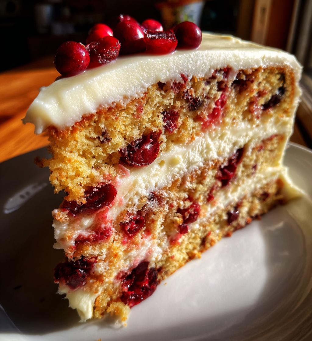cranberry christmas cake
