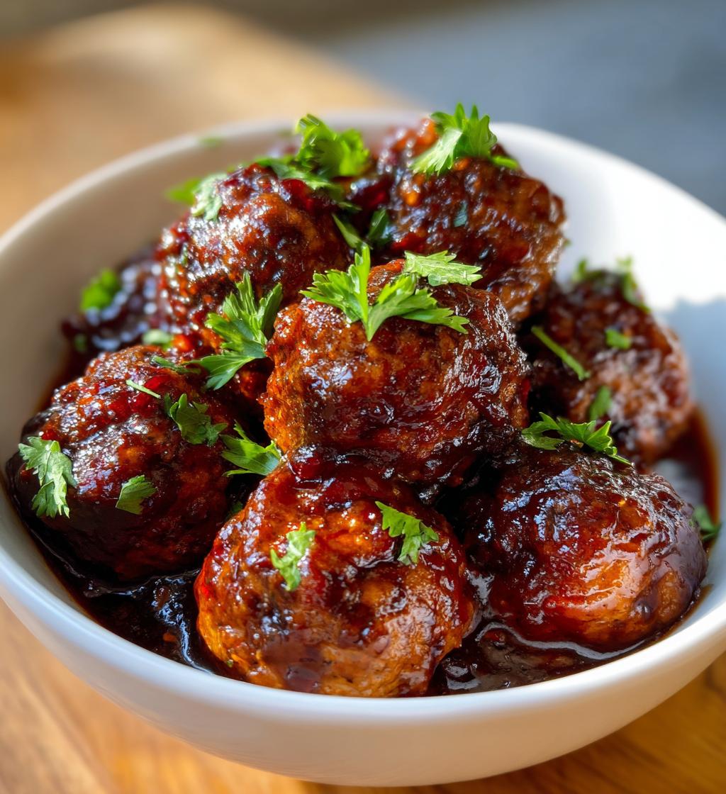 cranberry meatballs crockpot