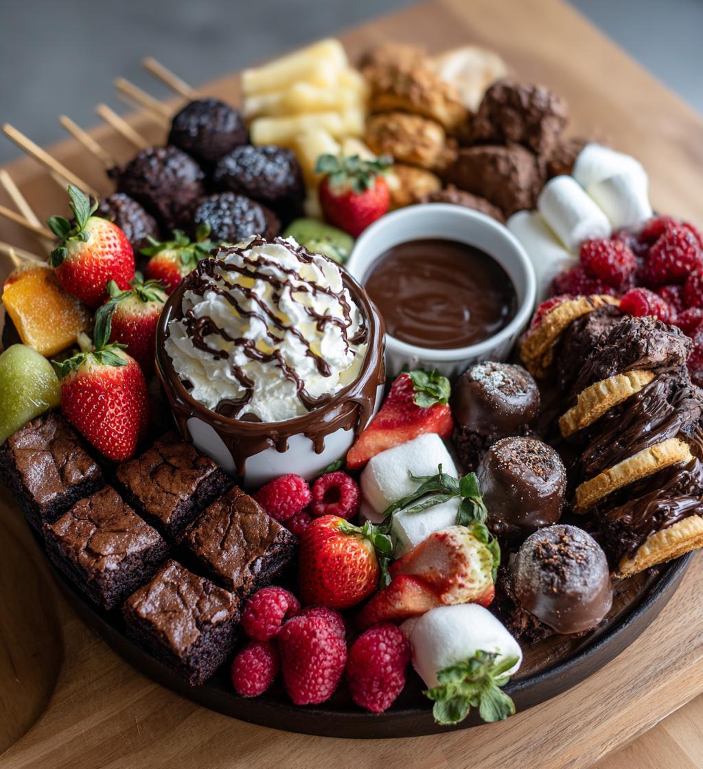 dessert board platter