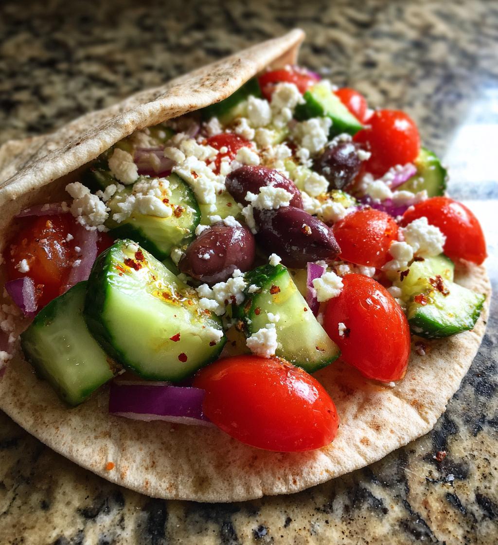 greek salad pita pockets