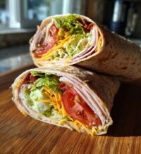 honey mustard turkey wrap