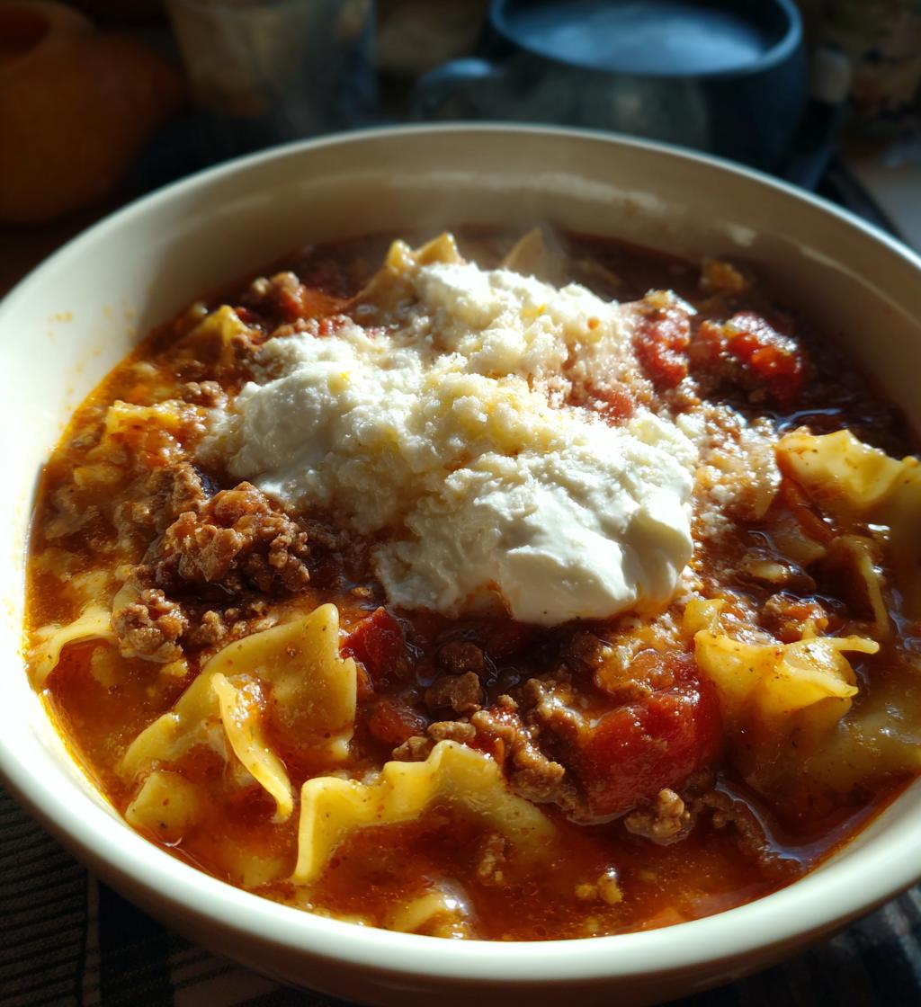 lasagna soup