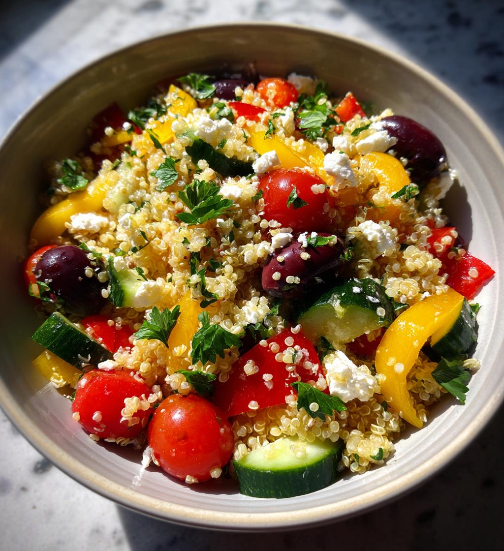 mediterranean quinoa salad