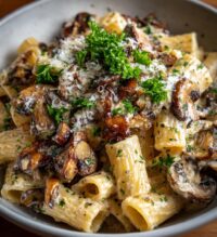 mushroom rigatoni