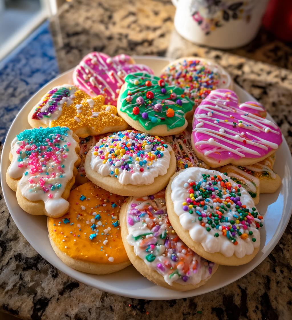 new year cookies decorated