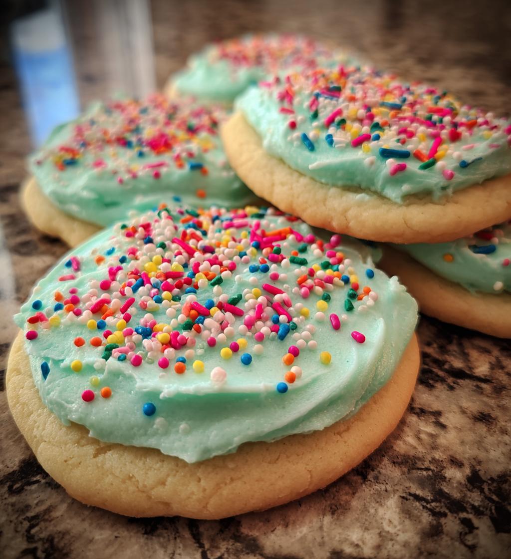 new years buttercream cookies