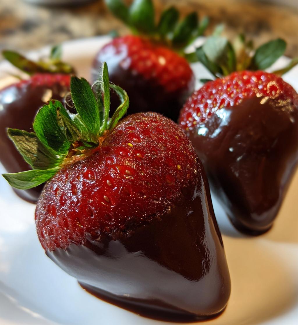 new years chocolate covered strawberries