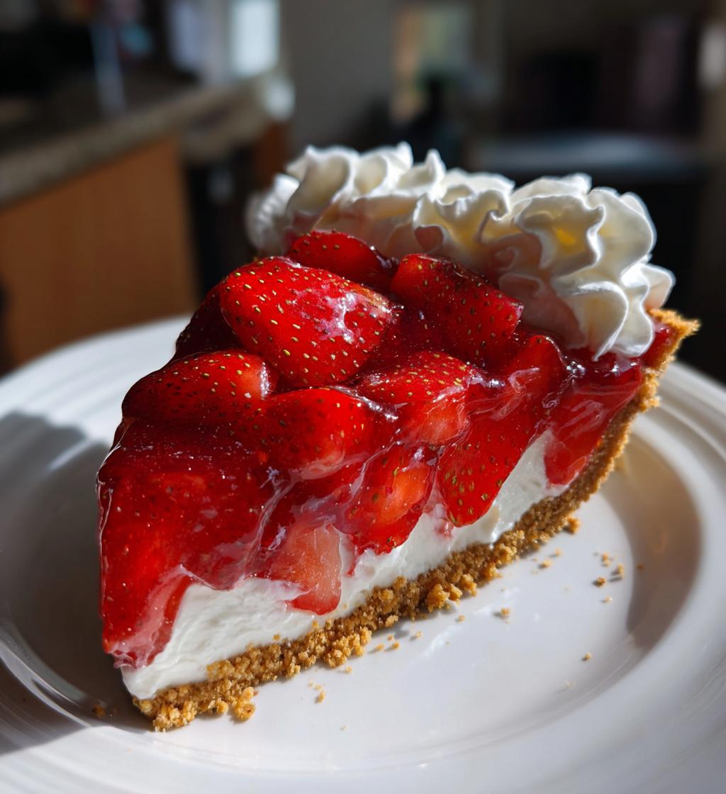 no bake strawberry jello pie