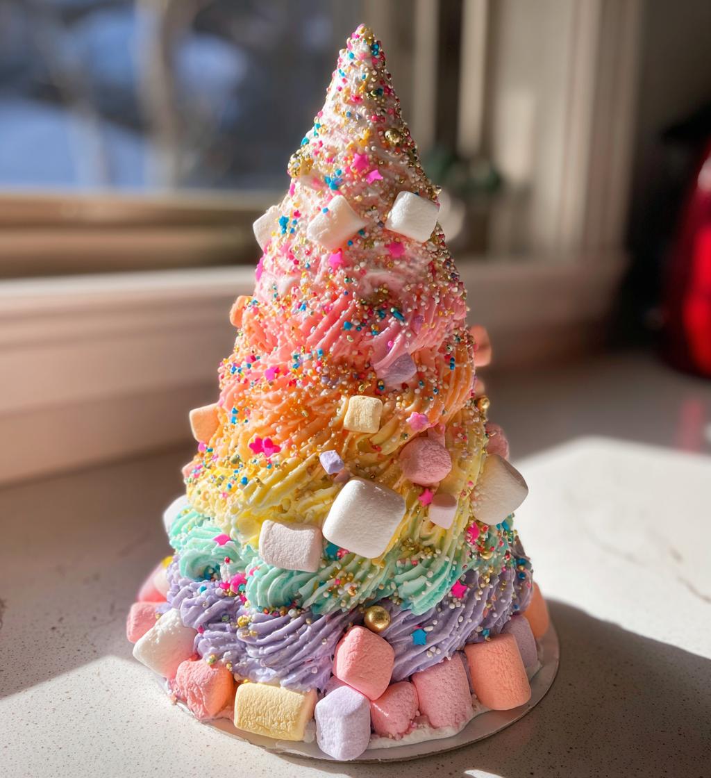 pastel candy christmas tree